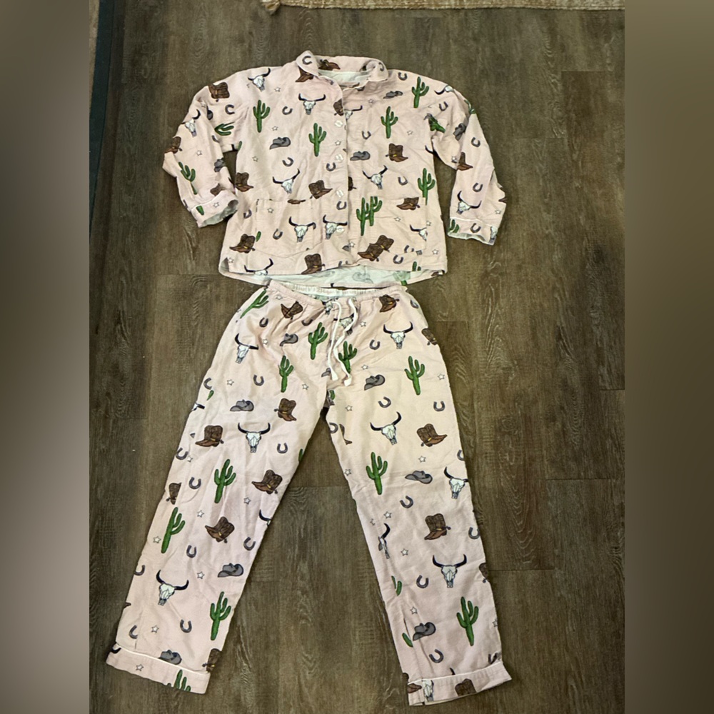 PJ Salvage Pajama Set Womens Medium Western 2 Piece